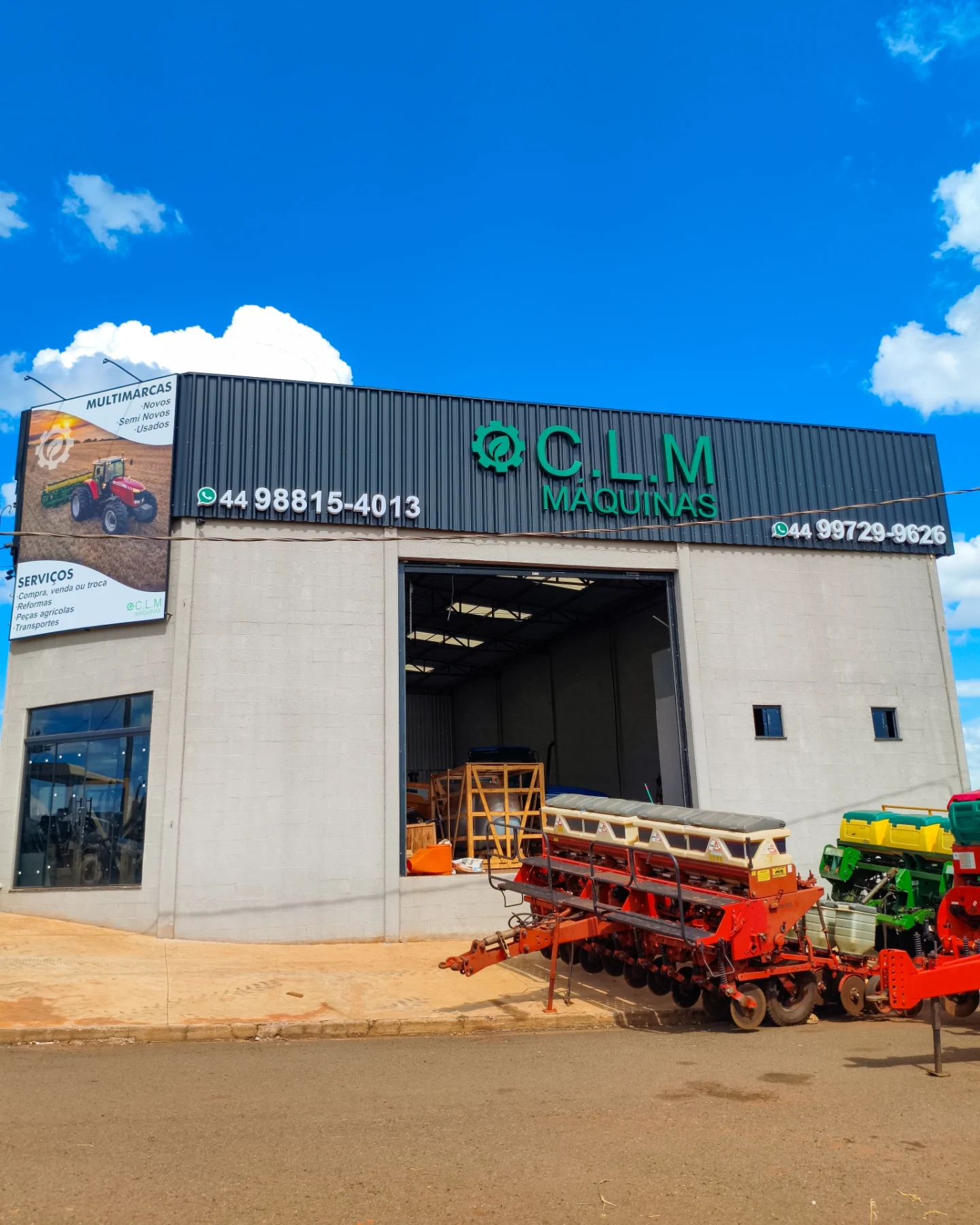 Fachada da loja CLM Máquinas